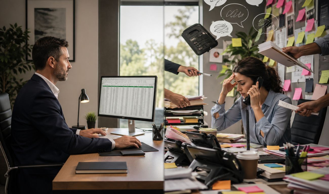 Δύο οπτικές γωνίες στο ίδιο γραφείο: η πρώτη γραμμή βλέπει αυτό που το management αγνοεί